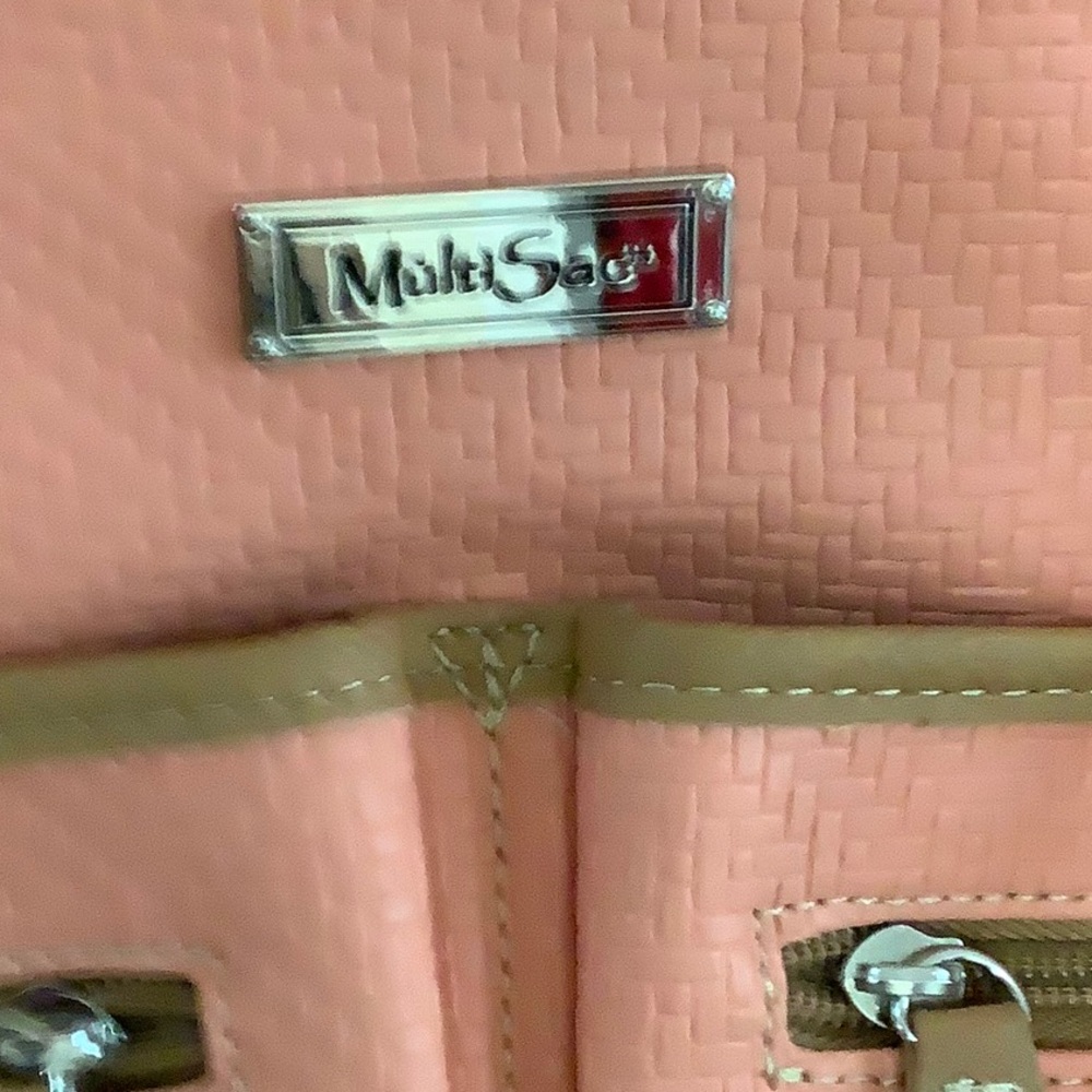 MultiSac pocket book peach leather